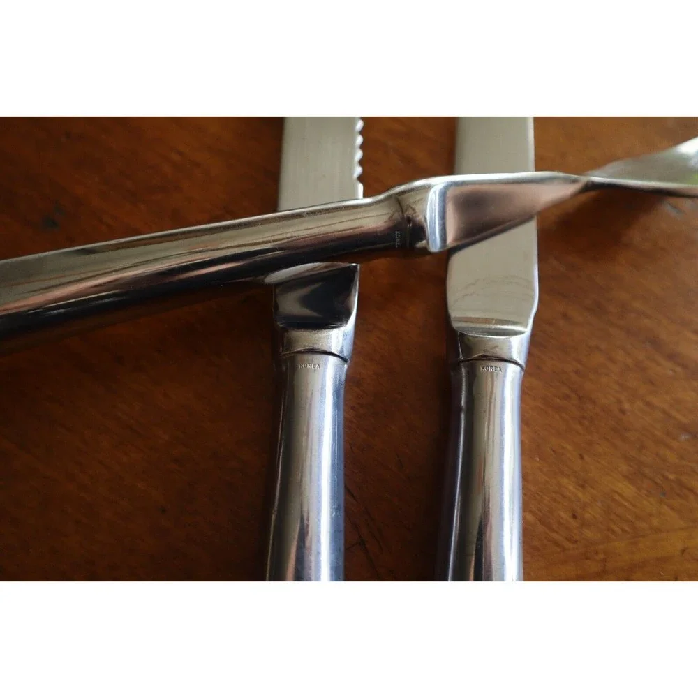 3x Towle ASHLEY Stainless Supreme Korea Carving Fork Knife Wedding Cake Serving